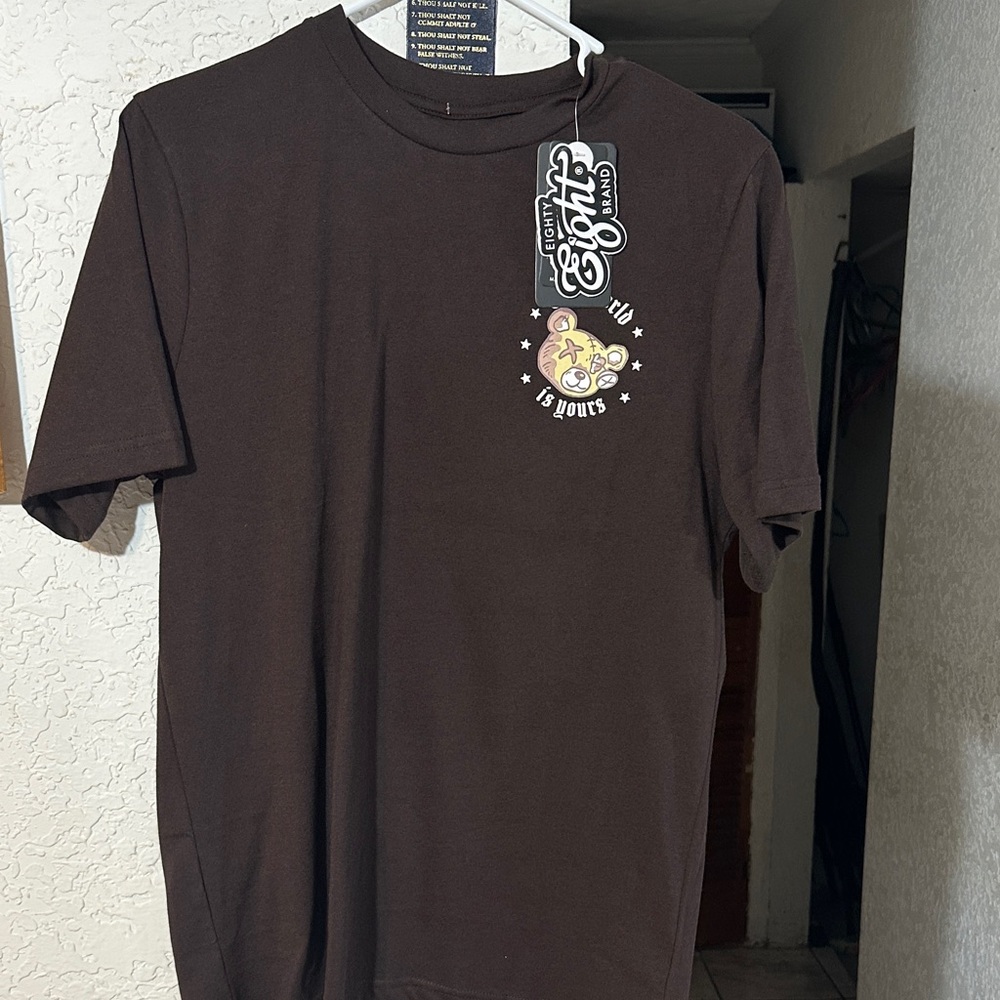Eighty Eight Men's brown T-Shirt sz S